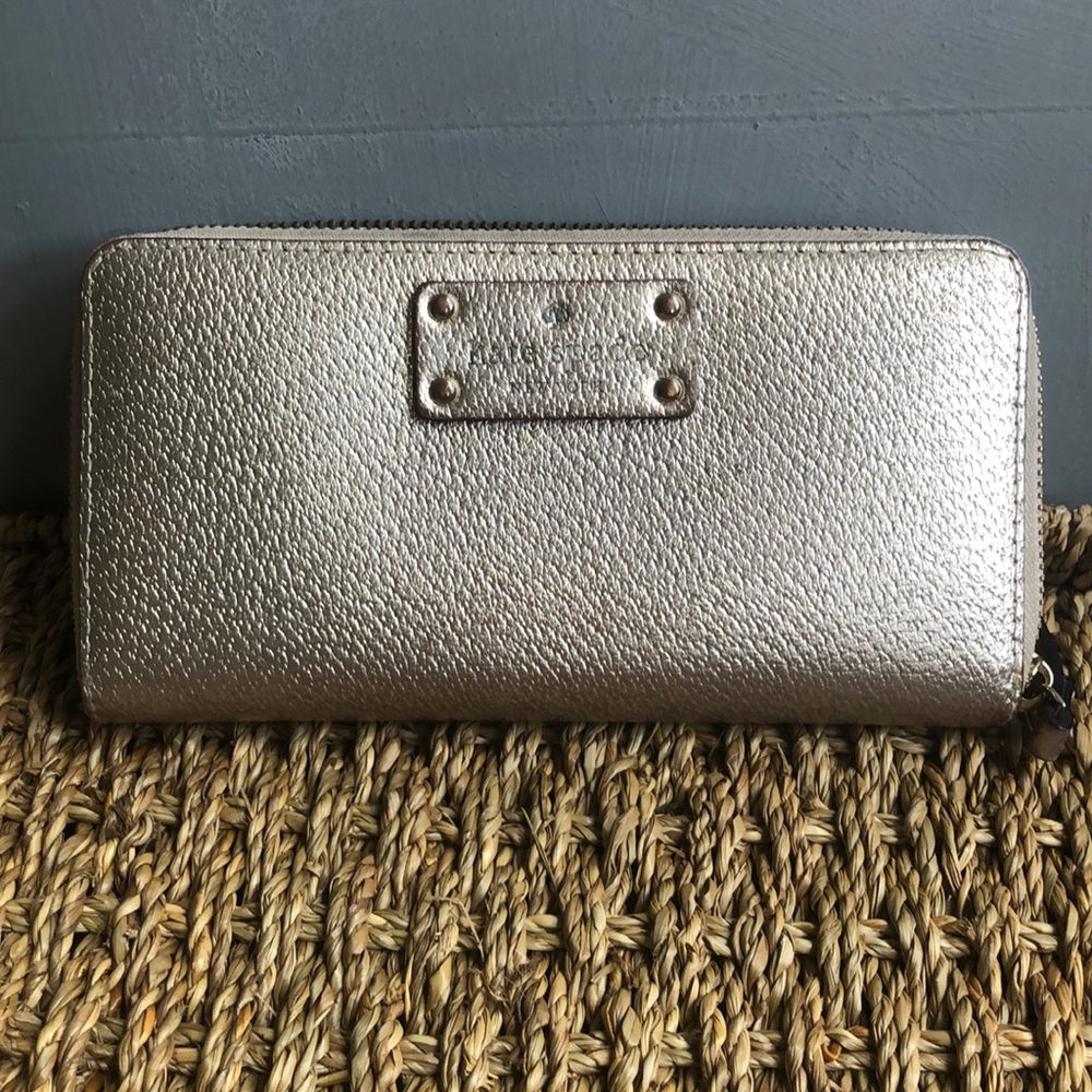 Rose gold Kate Spade Continental Wallet